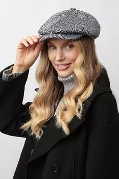 Кепи с принтом елочка FABRETTI