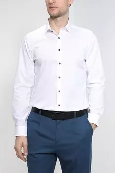 Классическая сорочка с мелким принтом Olymp