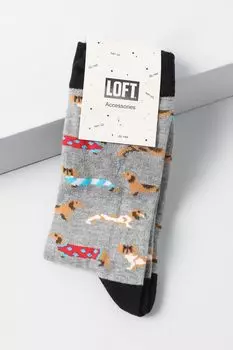 Классические носки с принтом Loft