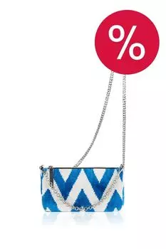 Клатч-конверт-косметичка из шелка с принтом MICHEL KATANA