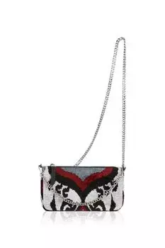 Клатч-конверт-косметичка из шелка с принтом MICHEL KATANA