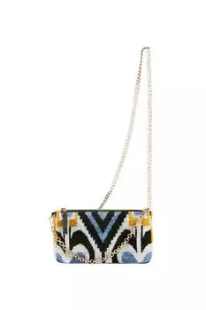 Клатч-конверт-косметичка из шелка с принтом MICHEL KATANA