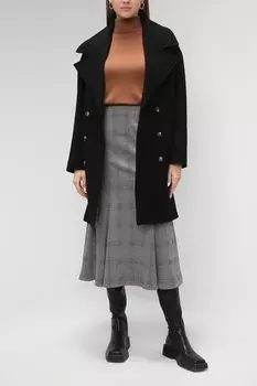 Клетчатая юбка из смесовой шерсти Paola Ray