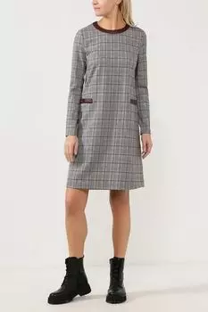 Клетчатое платье из вискозы BELUCCI