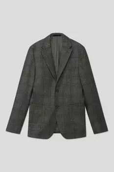 Клетчатый пиджак из шерсти D.Molina