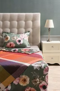 Клетчатый плед из смесовой шерсти Marzotto