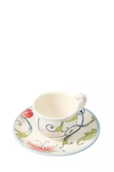 Кофейная чашка с блюдцем Botanical Spiral Grace By Tudor England