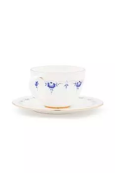 Кофейная пара из фарфора с принтом Афина Объединение «Гжель»