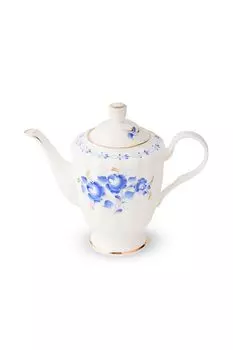 Кофейник фарфоровый с принтом Шарм Объединение «Гжель»