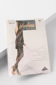 Колготки из хлопка с эффектом меланж Filodoro