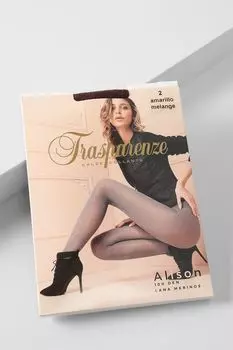 Колготки из шерсти мериноса Alison 100 den Trasparenze