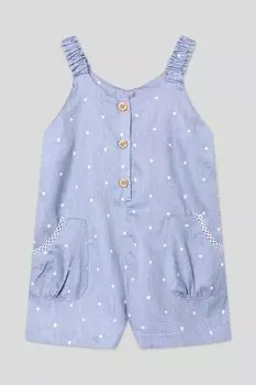 Комбинезон хлопковый на лямках в горох Mayoral