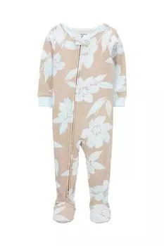 Комбинезон хлопковый на молнии с цветочным принтом Carter's