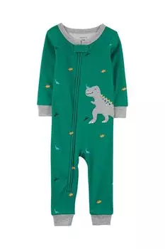 Комбинезон хлопковый на молнии с принтом Динозавр Carter's