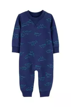 Комбинезон хлопковый с принтом Динозавры Carter's