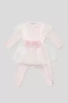 Комбинезон хлопковый с юбкой из тюля Choupette