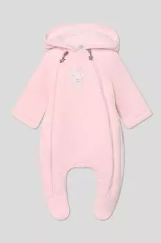 Комбинезон хлопковый утепленный с капюшоном Choupette