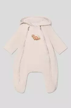 Комбинезон хлопковый утепленный с капюшоном Choupette