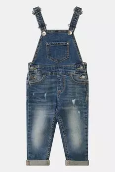 Комбинезон из денима с потертостями Benetton