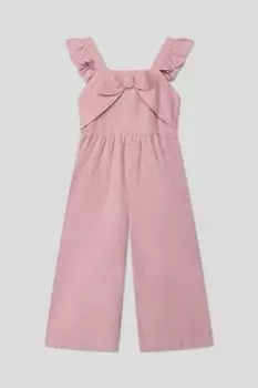 Комбинезон из хлопка и льна на лямках Mayoral