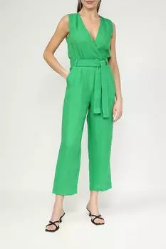 Комбинезон льняной без рукавов и на поясе Emme Marella