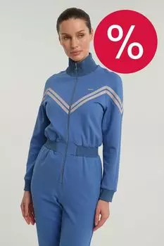 Комбинезон трикотажный на молнии приталенный LAROOM