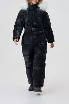 Комбинезон утепленный с искусственной меховой опушкой Choupette