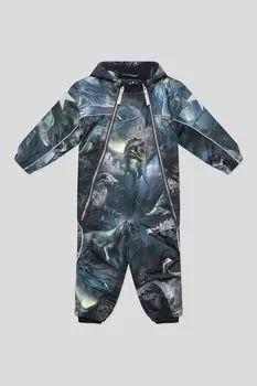 Комбинезон утепленный с капюшоном и принтом Molo