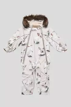 Комбинезон утепленный с капюшоном и принтом Molo