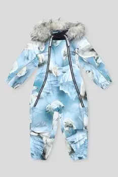 Комбинезон утепленный с капюшоном и принтом Molo