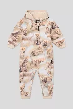 Комбинезон утепленный с капюшоном и принтом Molo