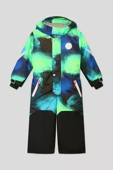Комбинезон утепленный с капюшоном и принтом Oldos