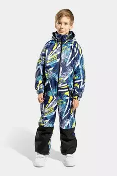 Комбинезон утепленный с капюшоном с принтом Kisu