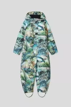 Комбинезон утепленный с принтом динозавры Molo