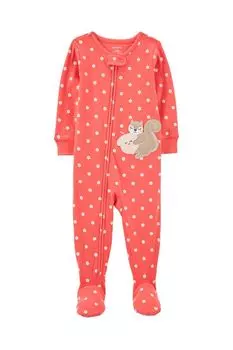 Комбинезона молнии с принтом белка Carter's