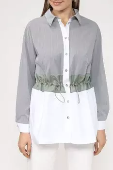 Комбинированная рубашка на кулиске Auranna