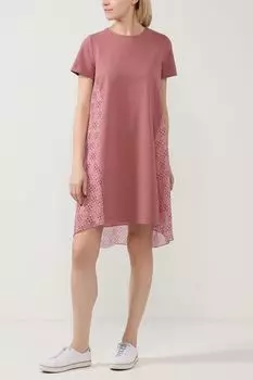 Комбинированное платье асимметричного кроя BELUCCI