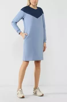 Комбинированное платье-свитшот из хлопка BELUCCI