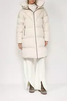 Комбинированный пуховик оверсайз NAUMI