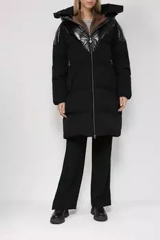 Комбинированный пуховик оверсайз NAUMI