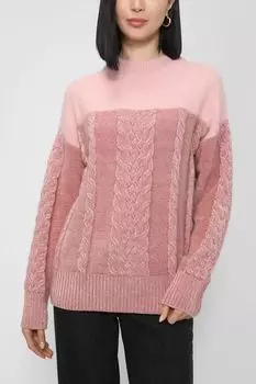 Комбинированный свитер с косами Ipekyol