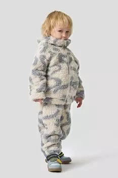 Комплект флисовый из толстовки и брюк с принтом Happy Baby