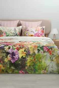 Комплект хлопкового белья из сатина с принтом Flower power Emanuela Galizzi