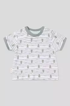 Комплект хлопковый из футболки и полукомбинезона Ysabel Mora