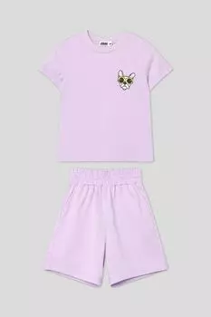 Комплект хлопковый из футболки и шорт GIOCO