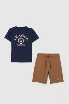 Комплект хлопковый из футболки и шорт OVS