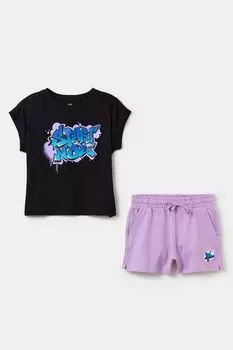 Комплект хлопковый из футболки и шорт OVS