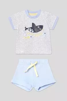 Комплект хлопковый из футболки и шорт Ysabel Mora