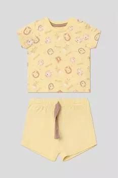 Комплект хлопковый из футболки и шорт Ysabel Mora