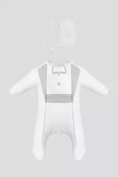 Комплект хлопковый из комбинезона и чепчика Choupette